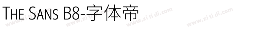The Sans B8字体转换
